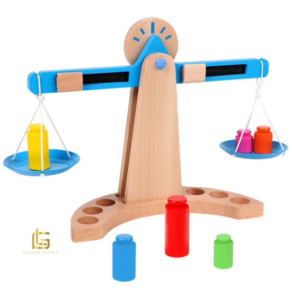 montessori math toy, wooden balance toy, kids educational toy, learning balance scale, preschool math toy, wooden learning toy, kids counting toy